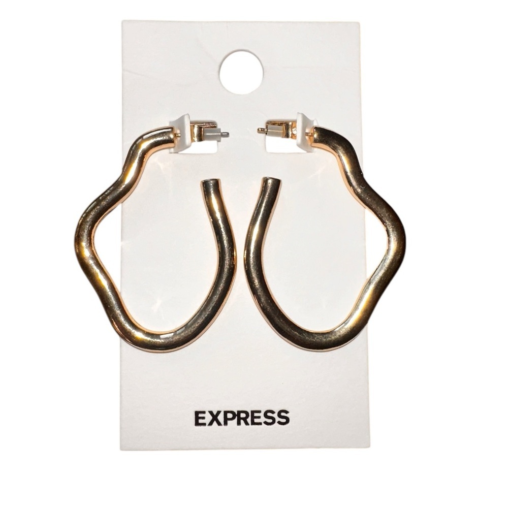 Express Gold Hoop Earrings​